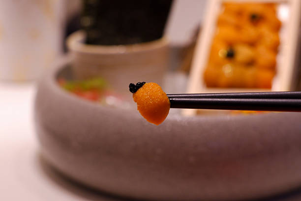 istock Sea urchin eggs in restaurants 2219745673