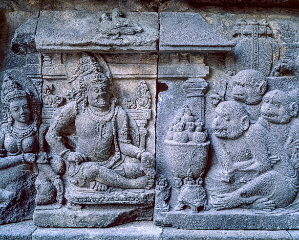 istock Reliefs of the Brahma Temple, Loro Jonggrang, Prambanan, Java 2219748720