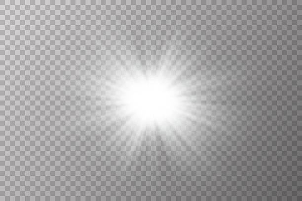 istock White sunbeam on transparent background. Sunlight glowing png effect. 2219752223