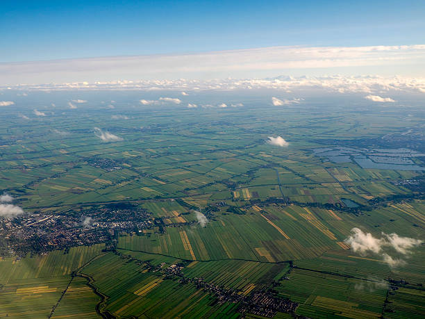 istock Netherland farmed fields aerial panorama 2219757162