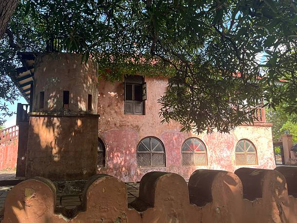 Abandoned ancient architecture seen at a famous landmark at Central railway station,Chennai,India,25 aug 2017