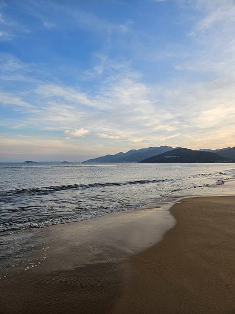 istock Sandy beach at sunset, Quy Nhon, Vietnam 2219762234