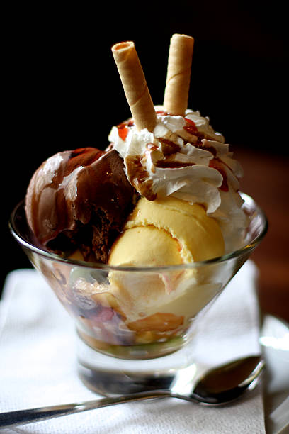 a bowl of ice cream