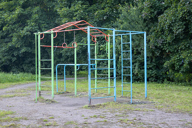 Playground Equipment in Japanese Park.