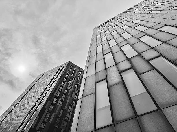 istock Low angle view of modern urban architecture at Newcastle Upon Tyne 2219779351
