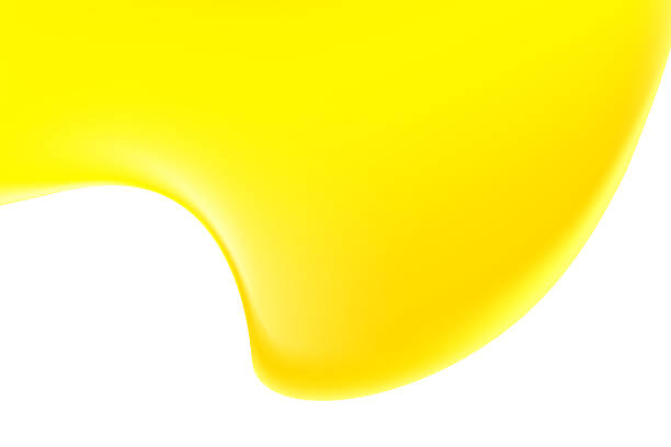 istock Abstract liquid yellow melting texture isolated, transparent background, golden holographic liquid oil or serum sticky background with copy space. Fluid organic shape, smooth fluid gel, collagen 2219779528