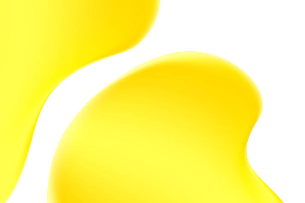 istock Abstract liquid yellow melting texture isolated, transparent background, golden holographic liquid oil or serum sticky background with copy space. Fluid organic shape, smooth fluid gel, collagen 2219780095