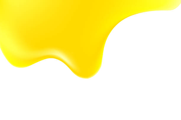 istock Abstract liquid yellow melting texture isolated, transparent background, golden holographic liquid oil or serum sticky background with copy space. Fluid organic shape, smooth fluid gel, collagen 2219780351