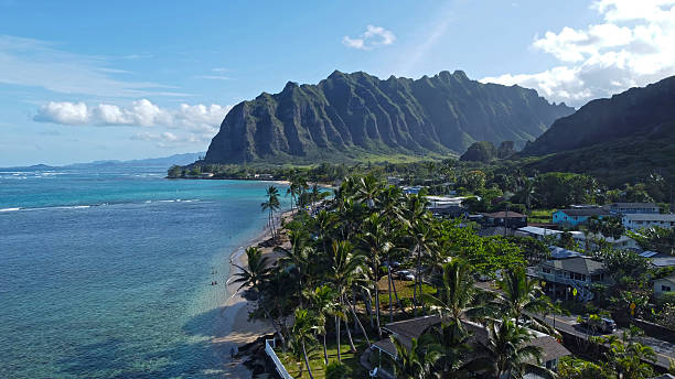istock Kualoa Mountains and Tropical Hawaiian Coastline. 2219784086