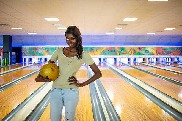 At the Bowling - Young woman