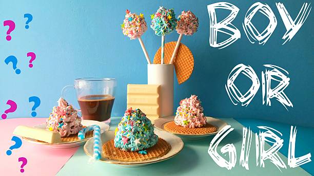 Gender reveal party, event, sweet food, cakes, cakes balls