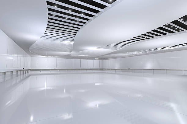 istock Empty hall exhibition centre.The backdrop for exhibition stands,booth,market,trade show.Conversation for activity,meeting.Arena for entertainment,event,sports.Indoor for Display,showroom.3d render. 2219797771