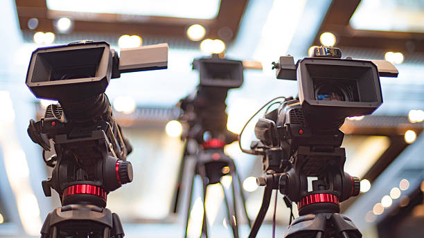 istock professional TV cameras for broadcasting 2219803667