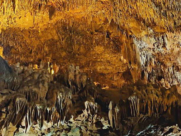 istock Stalactites in Dimlatas Cave 2219804654