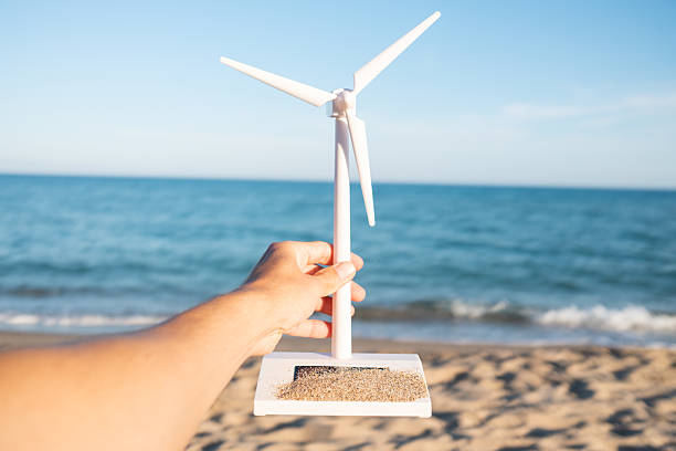 Wind turbines in Fuerteventura, Canary Islands, Spain