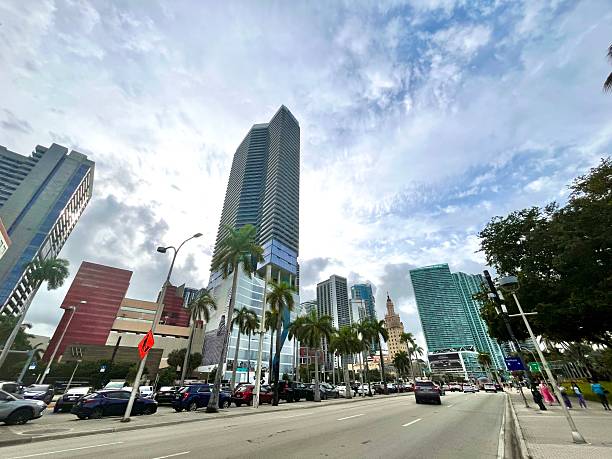 istock Miami Downtown Skyline along Biscayne Boulevard on a Cloudy Day 2219805535