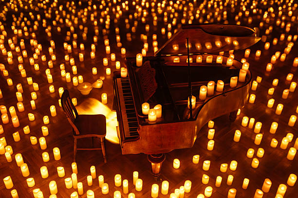 istock Grand Piano Surrounded by Hundreds 2219820371