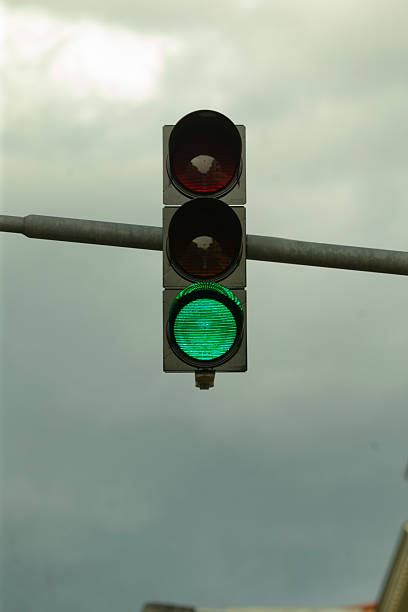 istock A Traffic Light featuring a distinctive Emblem for modern urban navigation 2219820494