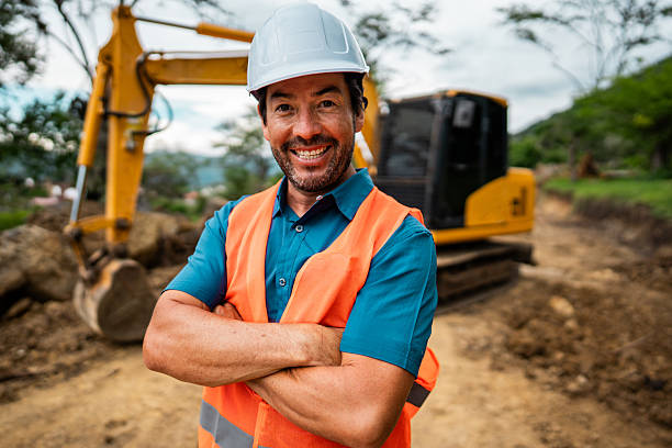 istock Portrait of a construction worker at a construction site 2219832630