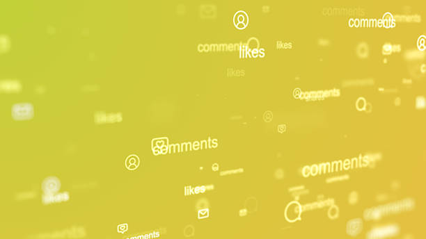 4K Social networking service concept. Communication network. 4K stock video