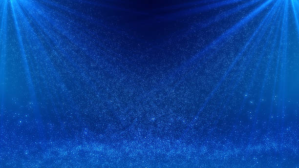 istock Light Blue Particles And Spotlights - Loopable Background Animation - Snow, Winter, Ice - 4K Stok video 2219833315