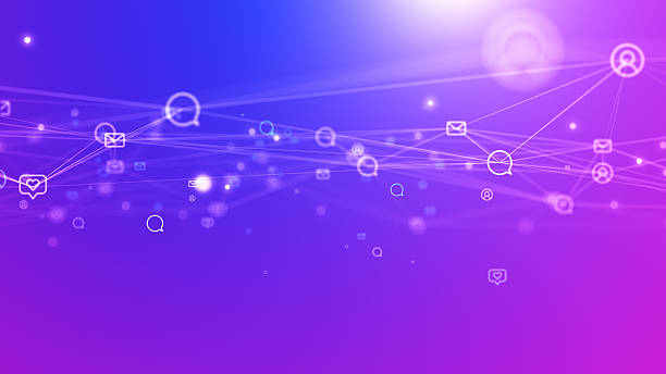 istock 4K Social networking service concept. Communication network. 4K stock video 2219836405