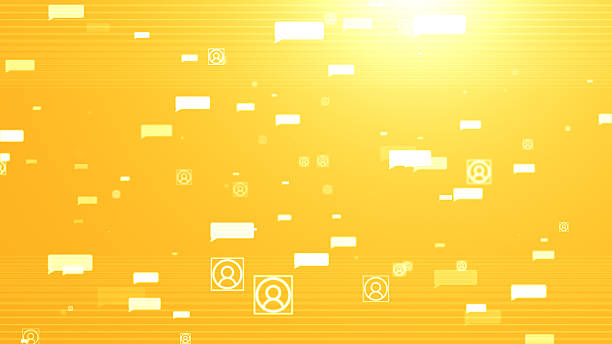 4K Social networking service concept. Communication network. 4K stock video