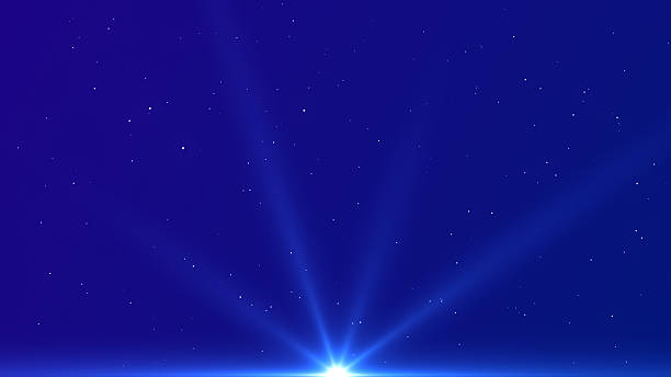 White light beam animation - 4K Stok video