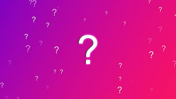 istock Question mark particle appear slow float and faded with bubbles on the dark blue background - 4K Stok photo 2219839921