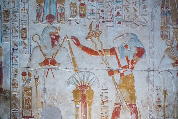 istock God Thoth blesses Seti I, Temple of Seti I, Abydos, Egypt 2219846829