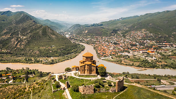 istock Aerial view of Jvari Monastery 2219847519