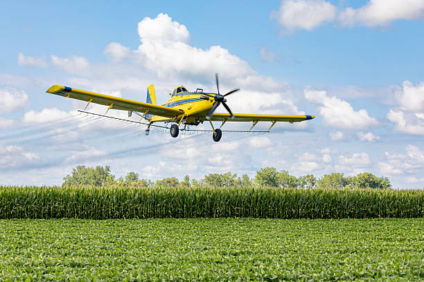 Fungicide, pesticide and crop spraying concept.