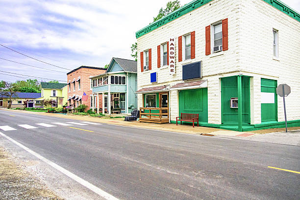 Evening images of the downtown area of Sumner, Washington, USA.