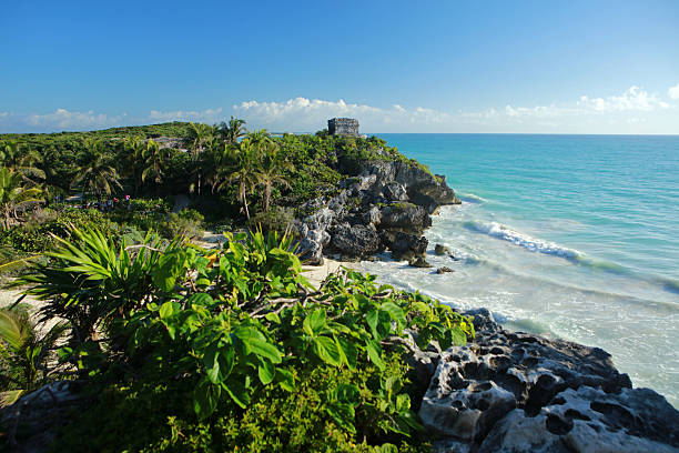 istock Temple of the Wind God in Tulum complex 2219860232