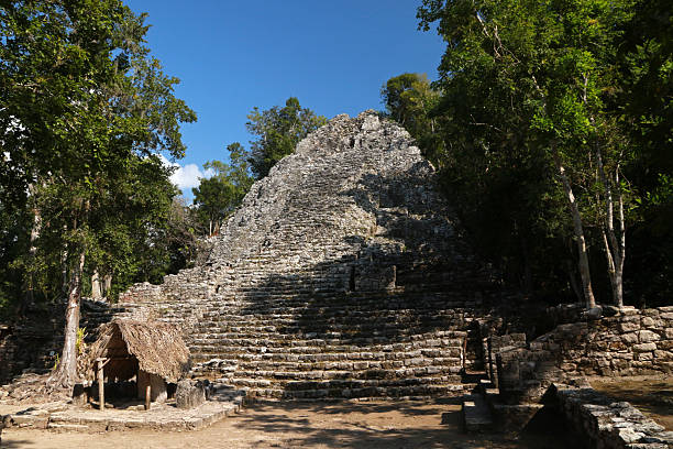 istock La Iglesia pyramid in Coba, Mexico 2219860475