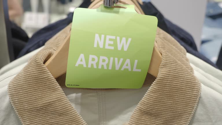New arrivals in clothing store this afternoon