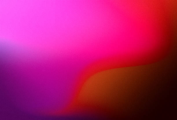 istock Dynamic dark pink red orange gradient cover design background, curve shape, abstract background pattern, rough texture, noise grain, product backdrop elements. 2219885266
