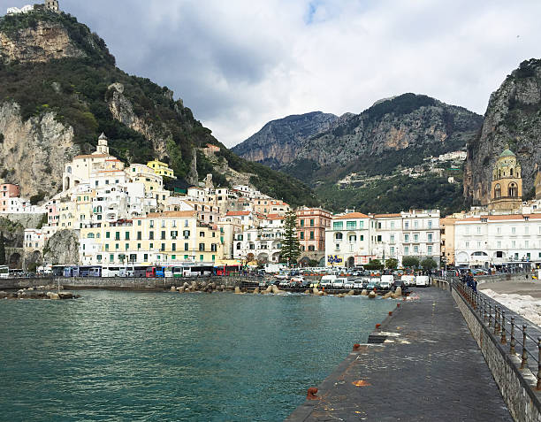 Black and White view of the Amalfi coast