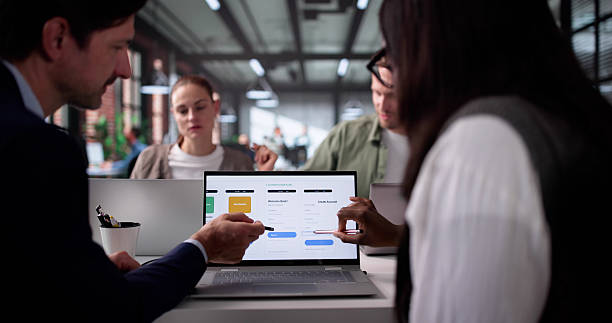istock Innovative African American UI Designer Leads Diverse Development 2219887877