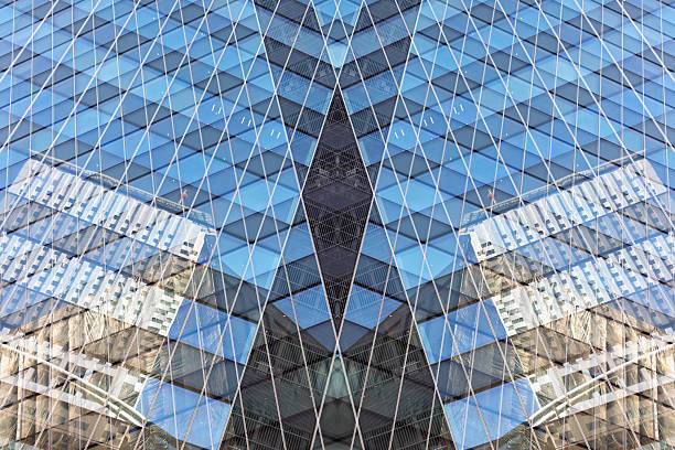 istock Abstract background of modern corporate building facade 2219893217