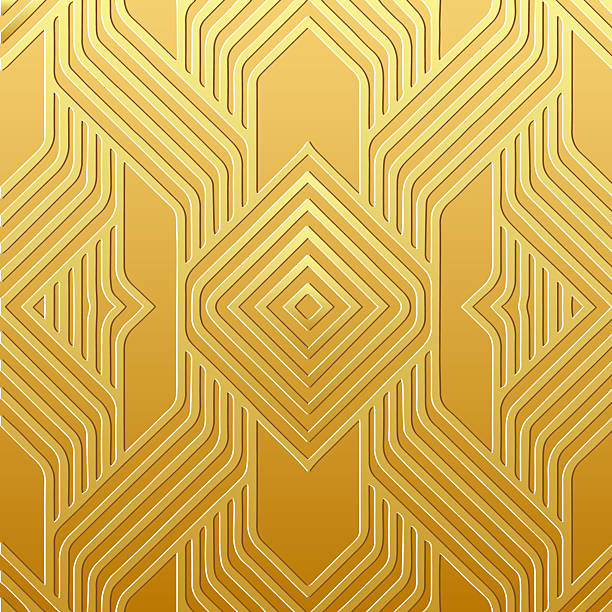 istock Ethnic gold background, cover design, banner, ornamental wallpaper. Geometric gold 3D pattern, embossing. Relief ornaments, arabesques, mandala, fresco of the East, Asia, India, Mexico, Aztec. 2219897519