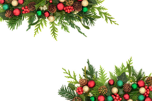 istock Christmas Bauble Decorations and Natural Flora 2219901230