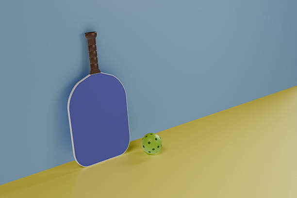 istock paddle and ball.AV pickleball sport competition 2219915189