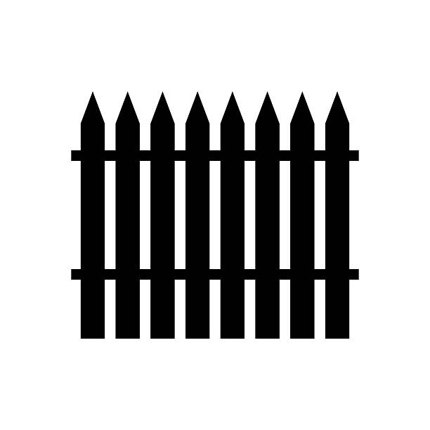Fence icon Fence icon. Fence vector icon in line design for web design, logo and mobile app. Symbol of Fence on white background. Vector illustration. fence3 stock illustrations