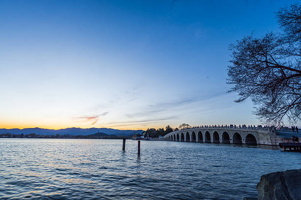 Summer Palace,Longevity Hill,Kunming Lake,Beijing,China,Asia.Yanshan Mountains.Queens function.