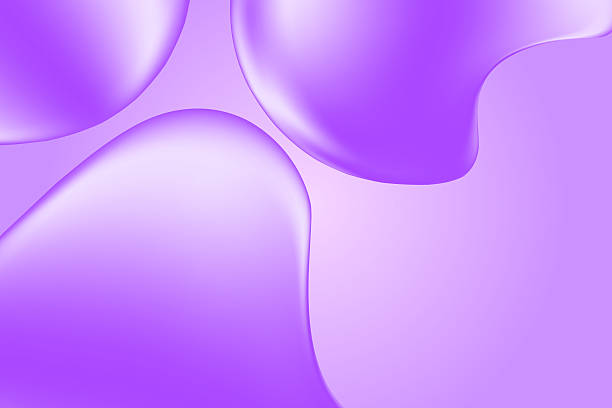 istock Abstract purple, violet glowing liquid blobs, flowing colorful technology background with copy space. Fluid organic forms, smooth plastic texture fluid pattern. Creative futuristic presentation 2219919670