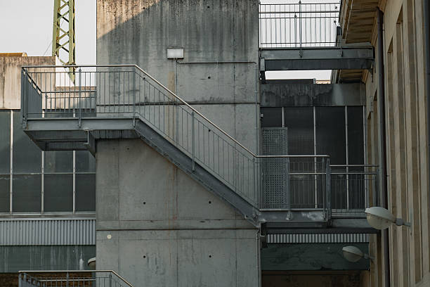 istock Concrete Staircase Industrial Building 2219919934