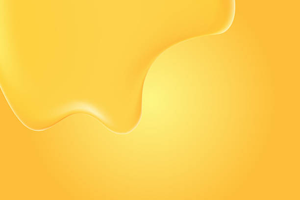 istock Abstract liquid honey texture, yellow, gold holographic liquid oil textured background with copy space. Fluid organic forms, smooth fluid gel, collagen, serum 2219920526