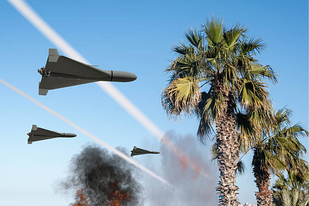 Close-up of F-5 Fighter jet aircrafts flying together in the sky.