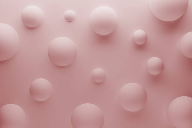 istock Pure soft pink levitating matt spheres as geometric abstract background. 3D rendering.Gentle floating bubbles in soft light.Sweet elegant simple bubble pattern in organic, futuristic, calm style. 2219922266